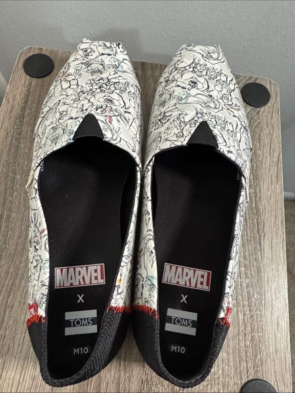 Toms x Marvel Concept Art Print Slip-On Shoes US Men’s 10